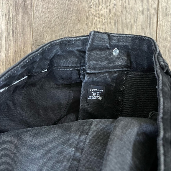 Zara Jean Shorts Black Size 8 - Picture 6 of 6